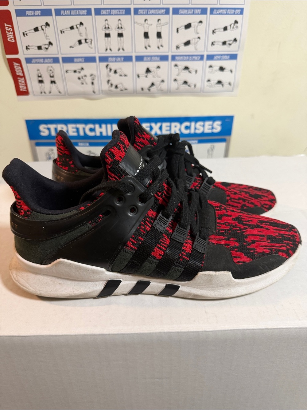 Kids Red and Black Athletic Sneakers - Brand: